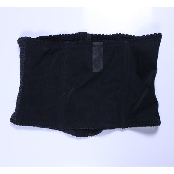 Vintage Oscar de la Renta corset bustier black embroidered sz M - Picture 2 of 6